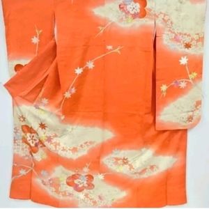 Vintage Silk Kimono | Japanese Furisode | Robe | Cover Up